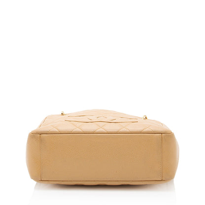 Chanel Caviar Leather Petite Shopping Tote