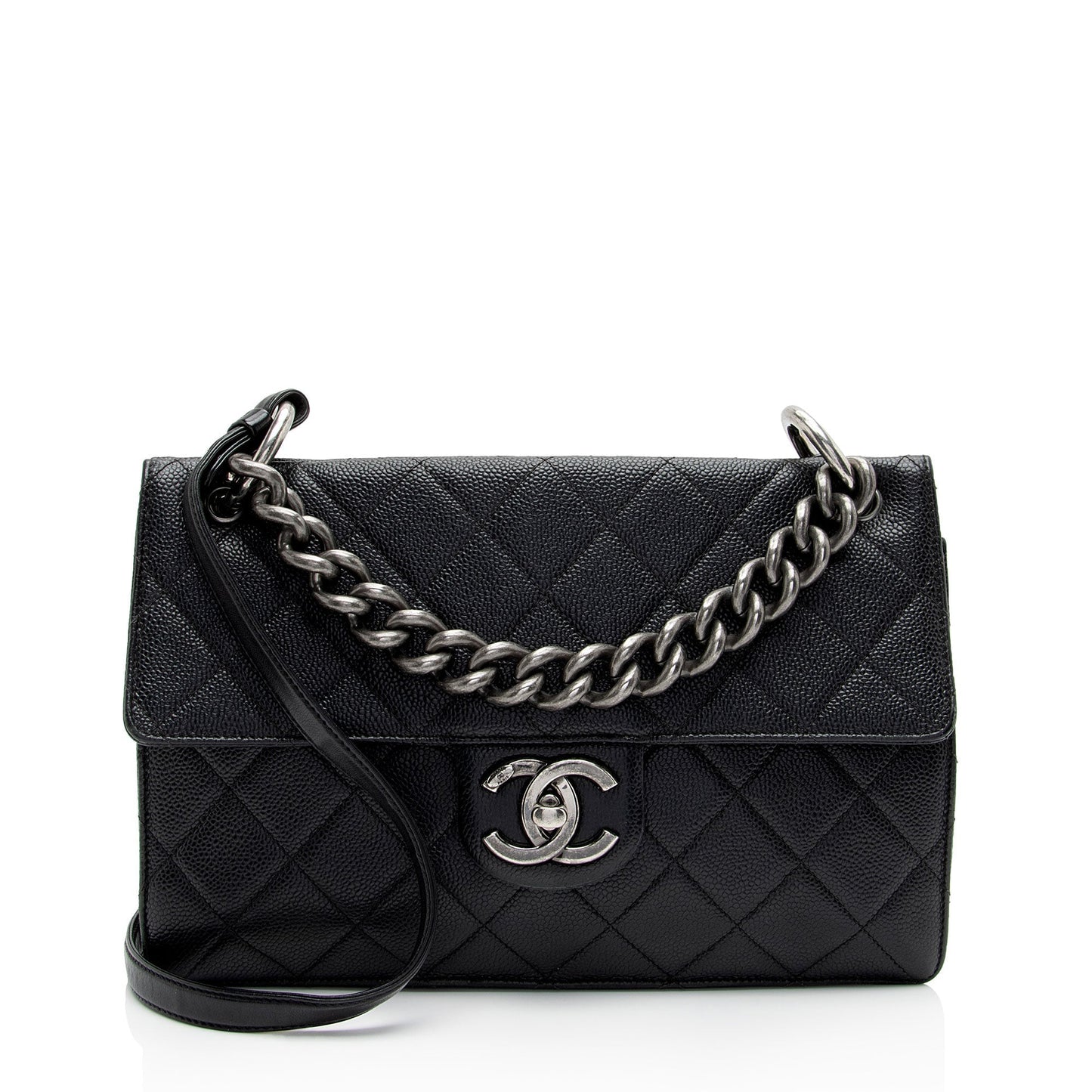 Chanel Caviar Leather Retro Class Medium Flap Bag