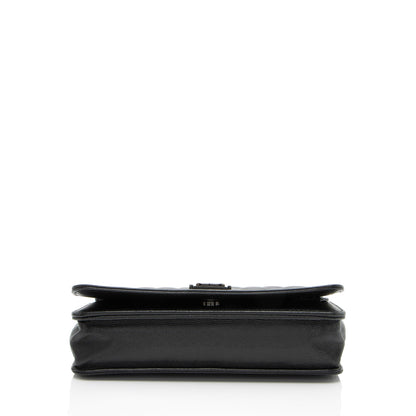Chanel Caviar Leather So Black Boy Wallet on Chain