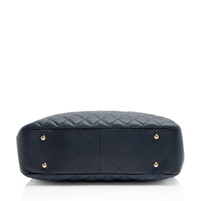 Chanel Caviar Leather CC Large Shopping Tote