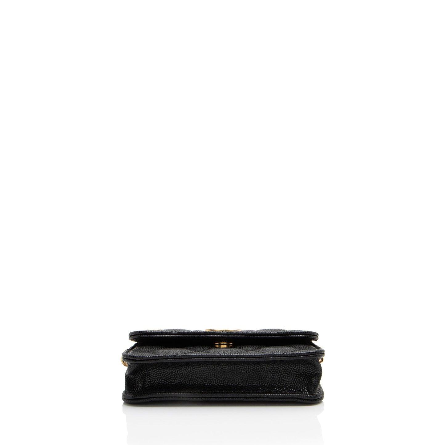 Chanel Caviar Leather Twist You Buttons Chain Belt Bag