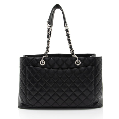 Chanel Caviar Leather XL Grand Shopping Tote (SHF-Bb5Ogy)