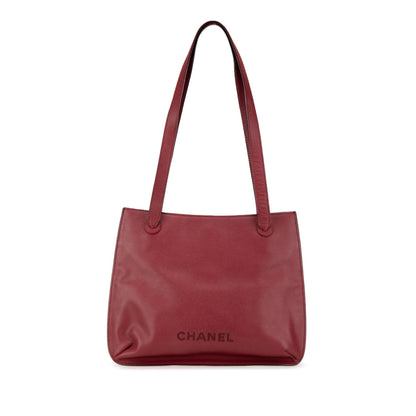 Chanel Caviar Logo Tote