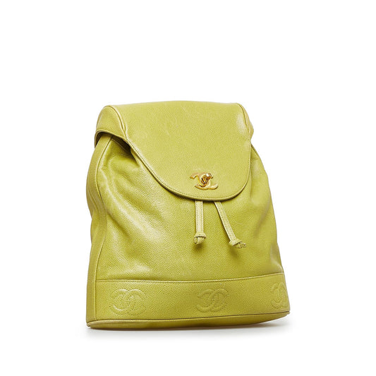 Chanel Caviar Triple CC Backpack (SHG-vH5tMw)