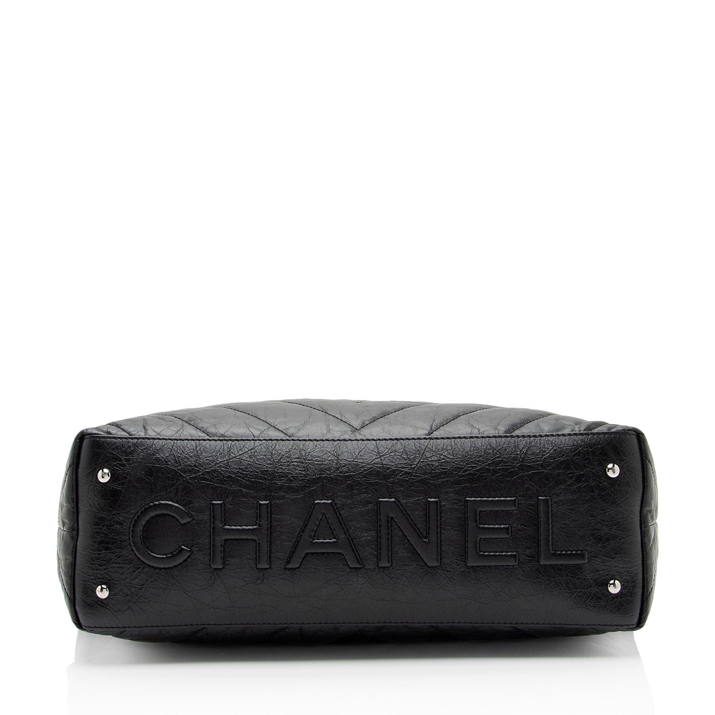 Chanel Chevron Aged Calfskin Big Bang Hobo (SHF-3kJJhz)