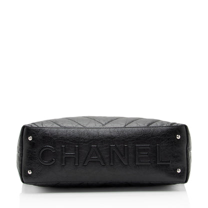 Chanel Chevron Aged Calfskin Big Bang Hobo (SHF-3kJJhz)