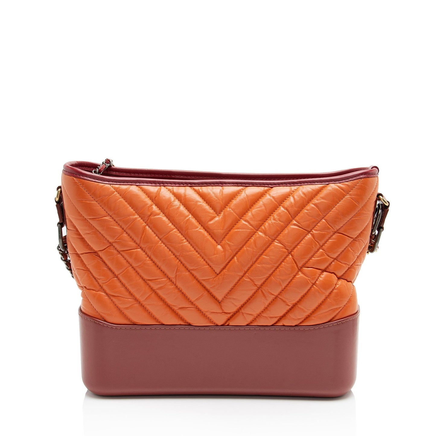 Chanel Chevron Aged Calfskin Gabrielle Medium Hobo