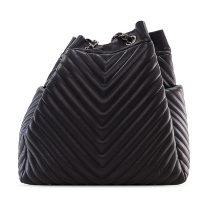 Chanel Chevron Calfskin Urban Spirit Bucket Bag