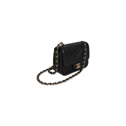 Chanel Chevron Classic Mini Square Flap Bag