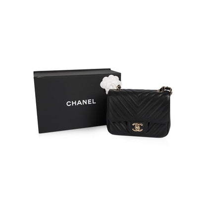 Chanel Chevron Classic Mini Square Flap Bag