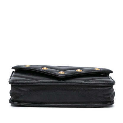 Chanel Chevron Lambskin Button Wallet On Chain (SHG-zOLBNO)