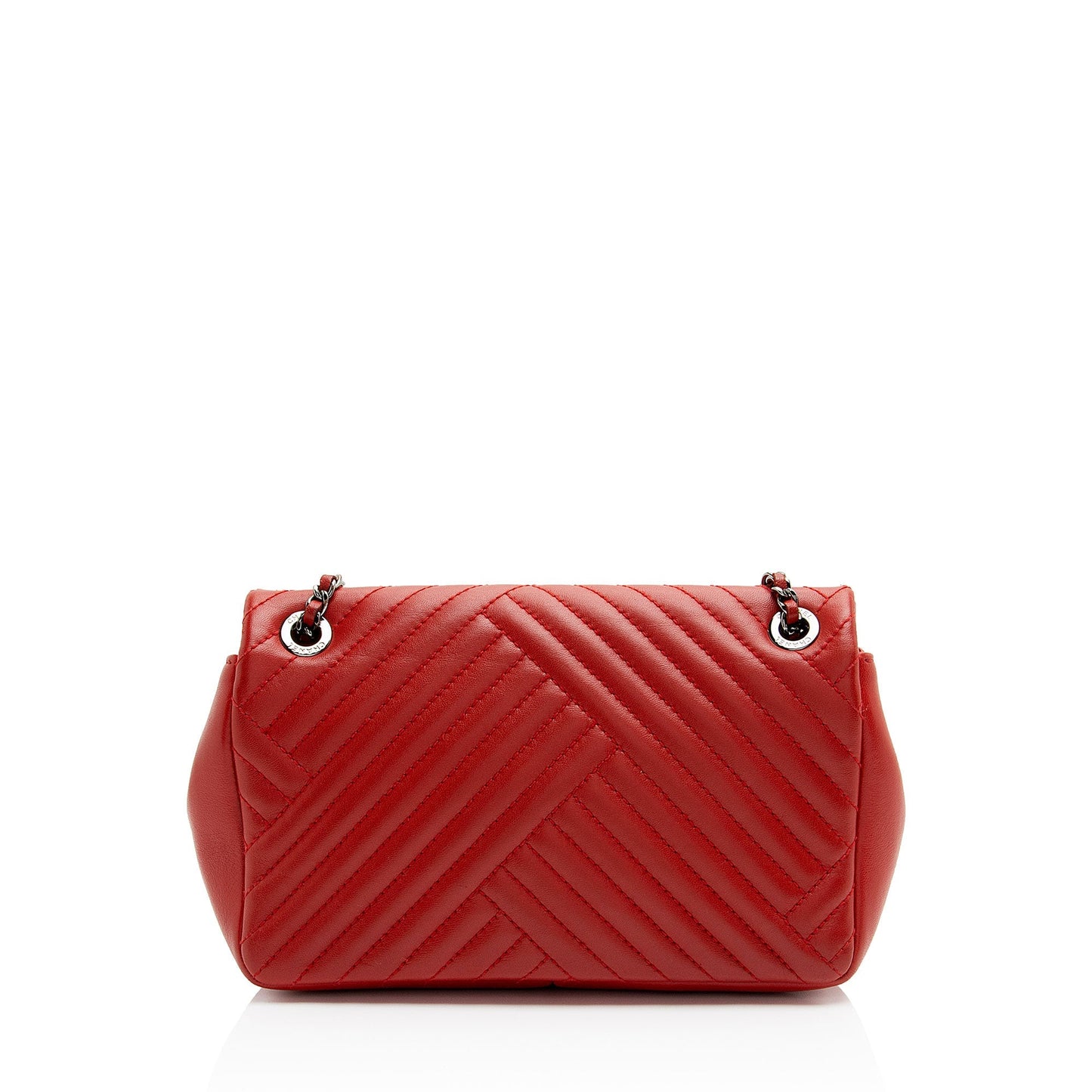 Chanel Chevron Lambskin Classic Small Single Flap Bag
