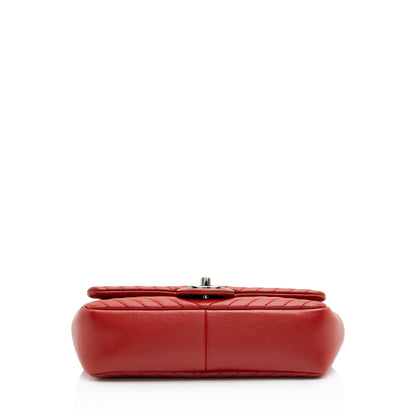 Chanel Chevron Lambskin Classic Small Single Flap Bag