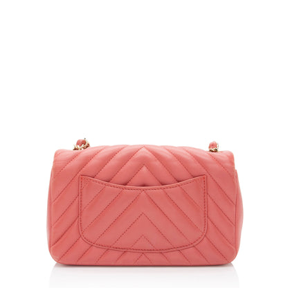 Chanel Chevron Lambskin Mini Flap Bag