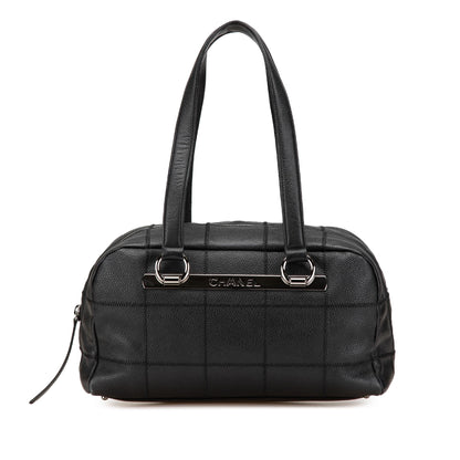 Chanel Choco Bar Caviar Shoulder Bag