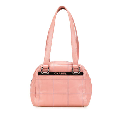 Chanel Choco Bar Caviar Shoulder Bag