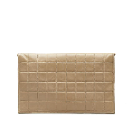 Chanel Choco Bar Fold-Over Satchel (SHG-7erKF6)