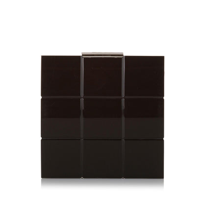 Chanel Choco Bar Lucite Perspex Clutch
