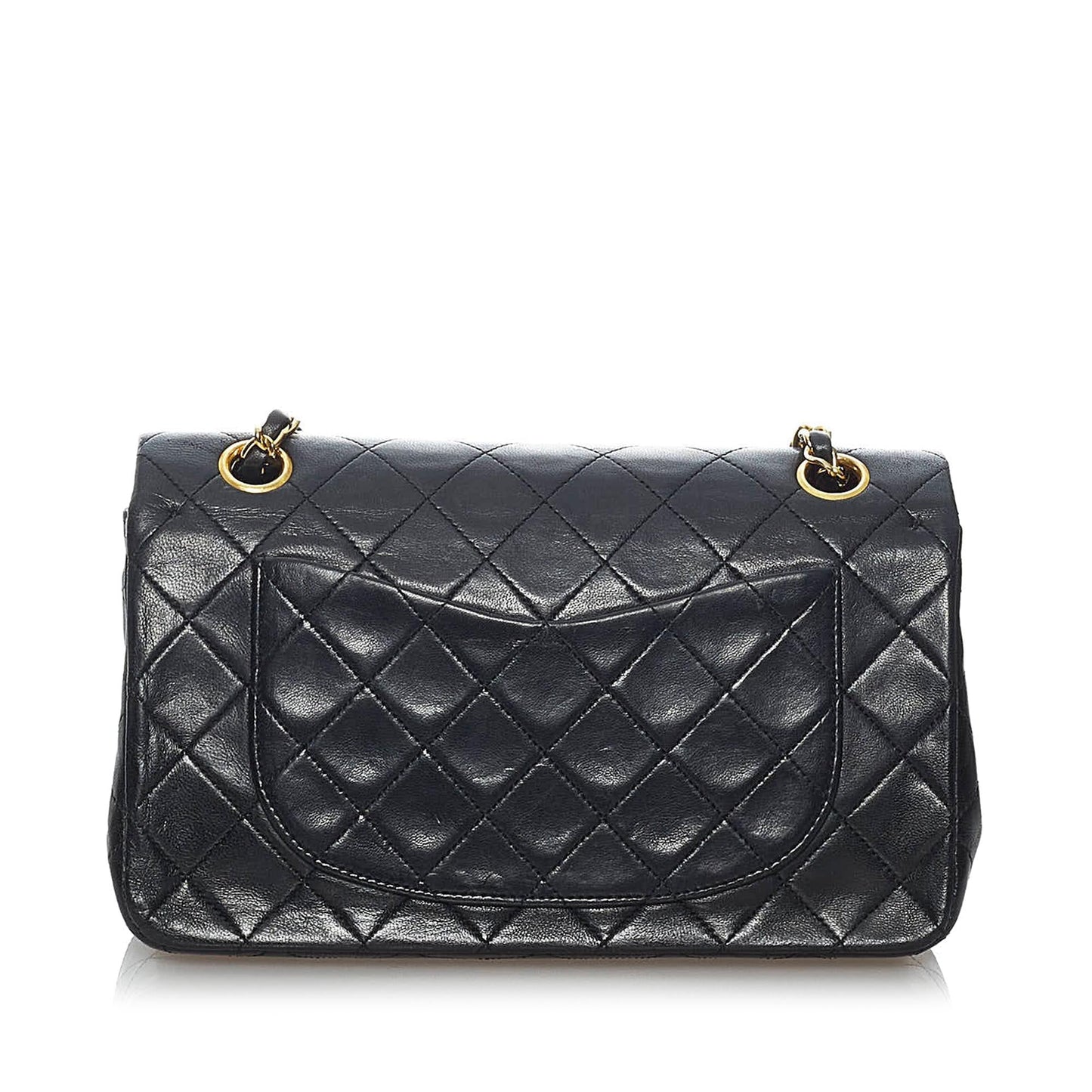 Chanel Classic Lambskin Leather Double Flap Bag (SHG-31300)