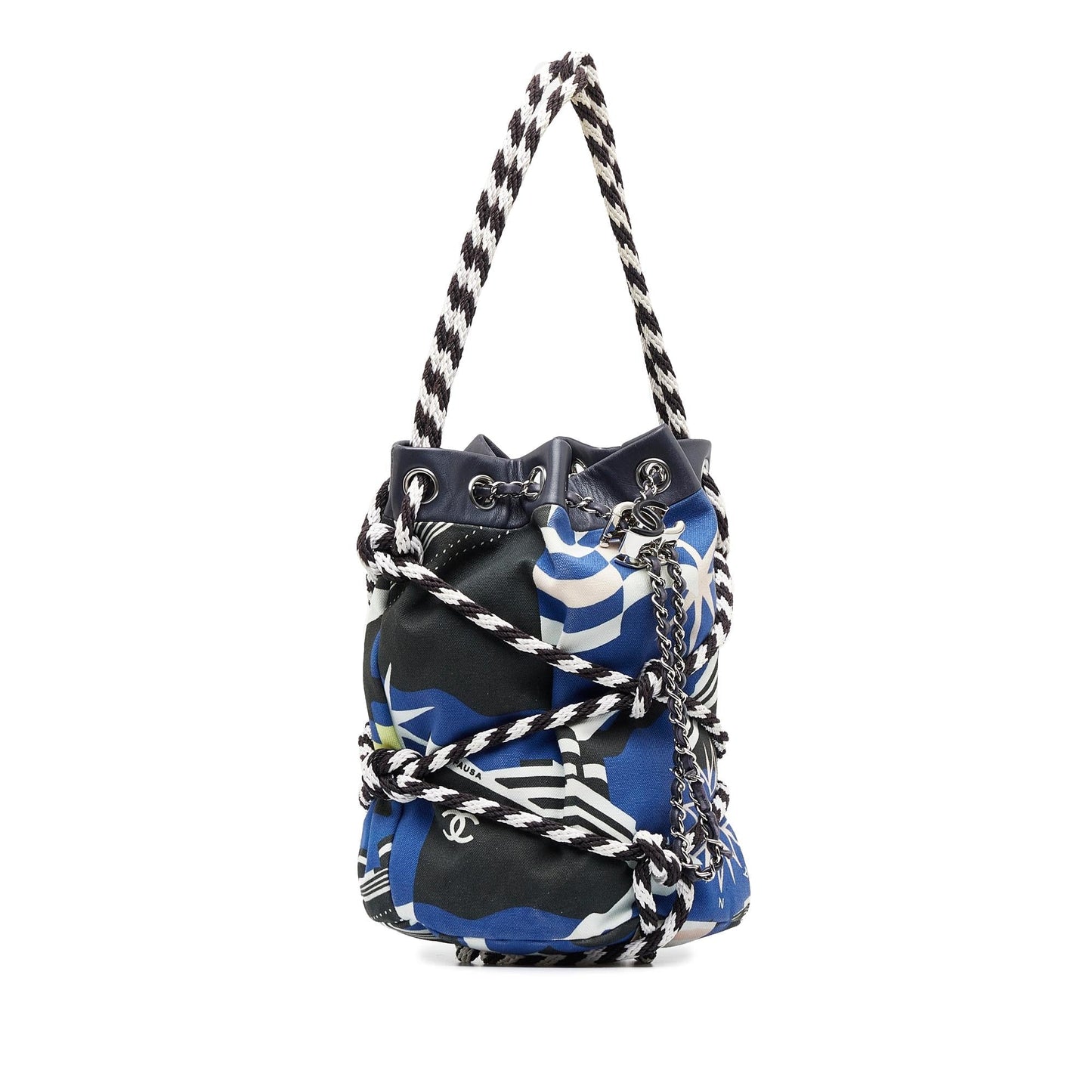 Chanel Cotton Drawstring Bag (SHG-UMw97D)