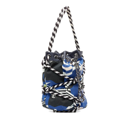 Chanel Cotton Drawstring Bag (SHG-uPFXq7)