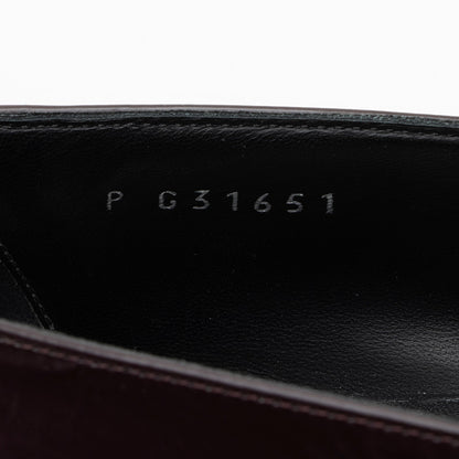Chanel Crackled Goatskin CC Charm Cap Toe Loafers - Size 7.5 / 37.5