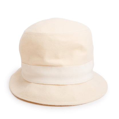 Chanel Creme Wool Bucket Hat