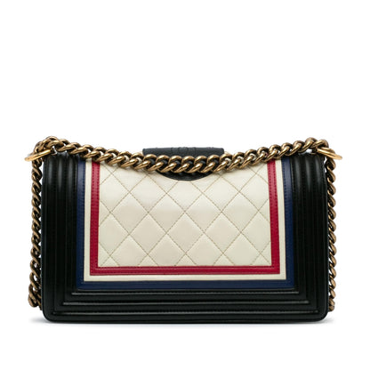 Chanel Crest-Embellished Medium Boy Bag