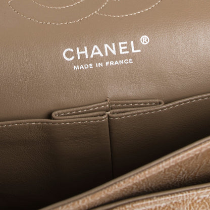 Chanel Crinkled Patent Leather Medium Classic Double Flap Bag
