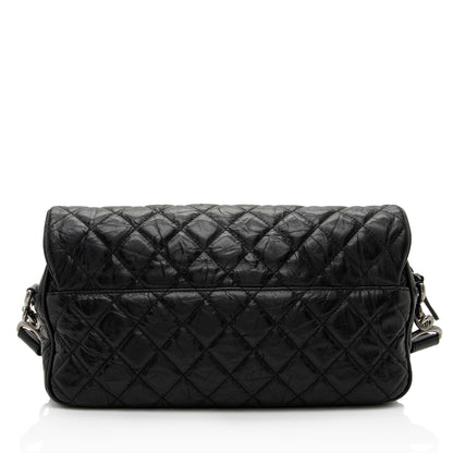 Chanel Crumpled Calfskin Casual Rock Medium Flap Bag (SHF-UREPyS)