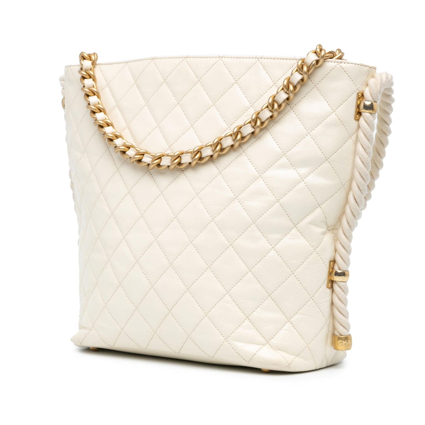 Chanel Crumpled Calfskin En Vogue Rope Satchel (SHG-YyDuG5)