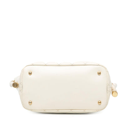 Chanel Crumpled Calfskin En Vogue Rope Satchel (SHG-YiQ0Ms)