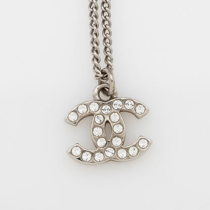Chanel Crystal CC Pendant Necklace (SHF-eRxvEe)