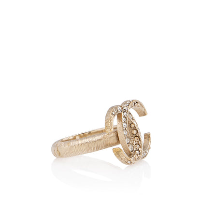 Chanel Crystal CC Ring - Size 6 1/2