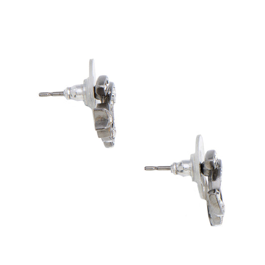 Chanel Crystal Star CC Stud Earrings (SHF-dkIPLL)