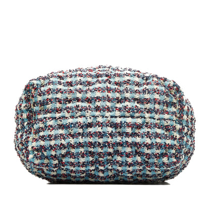 Chanel Cuba Chesterfield Tweed Drawstring Bucket Bag (SHG-cXRn1b)