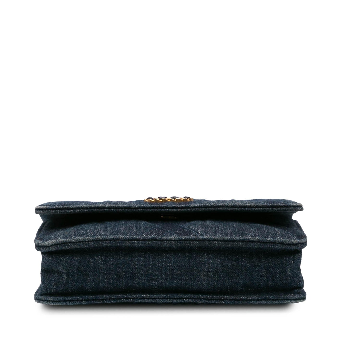 Chanel Denim 19 Flap Wallet On Chain