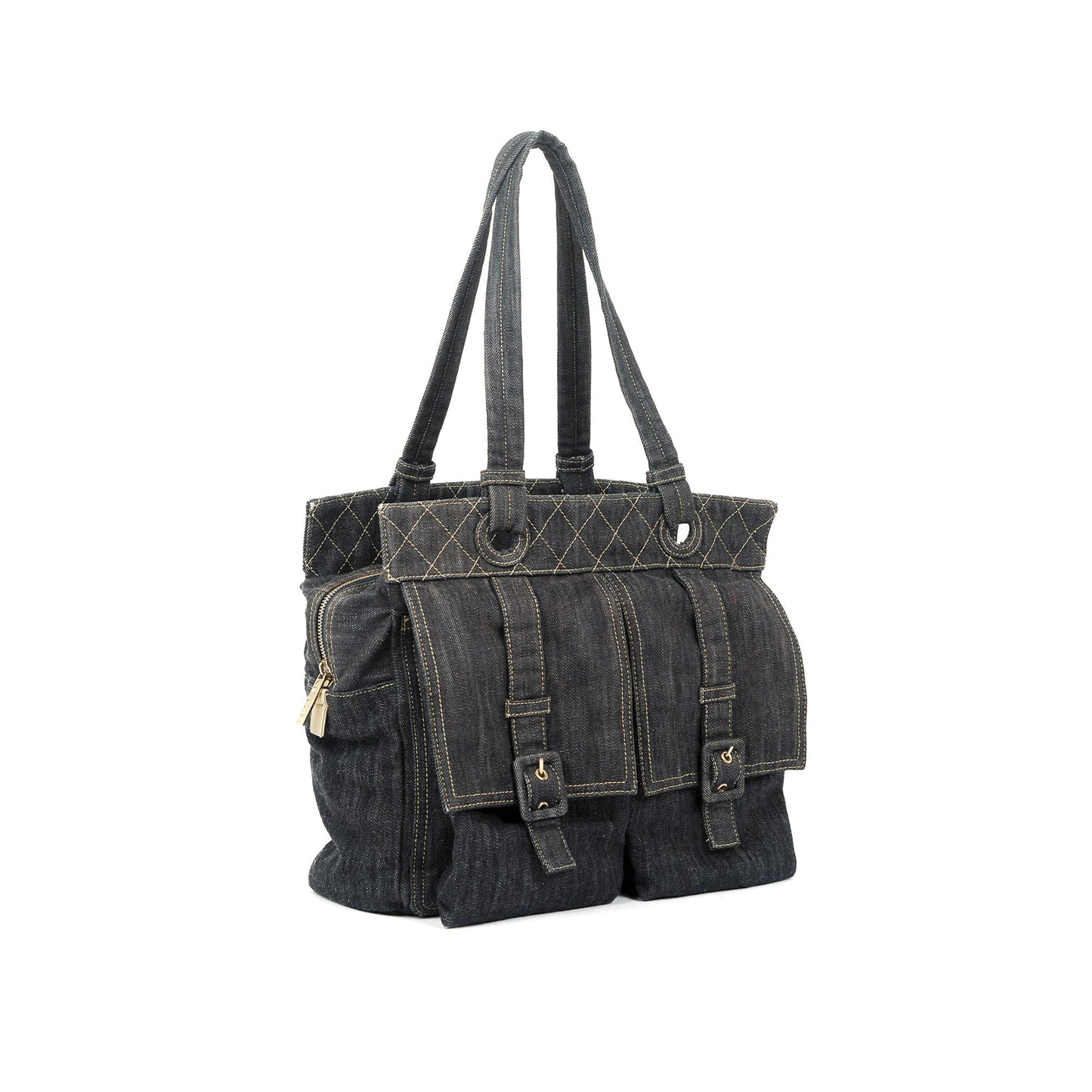 Chanel Denim Front Pocket Tote