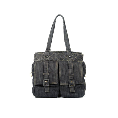 Chanel Denim Front Pocket Tote