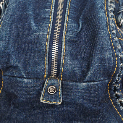 Chanel Denim Luxe Ligne Bowler Bag