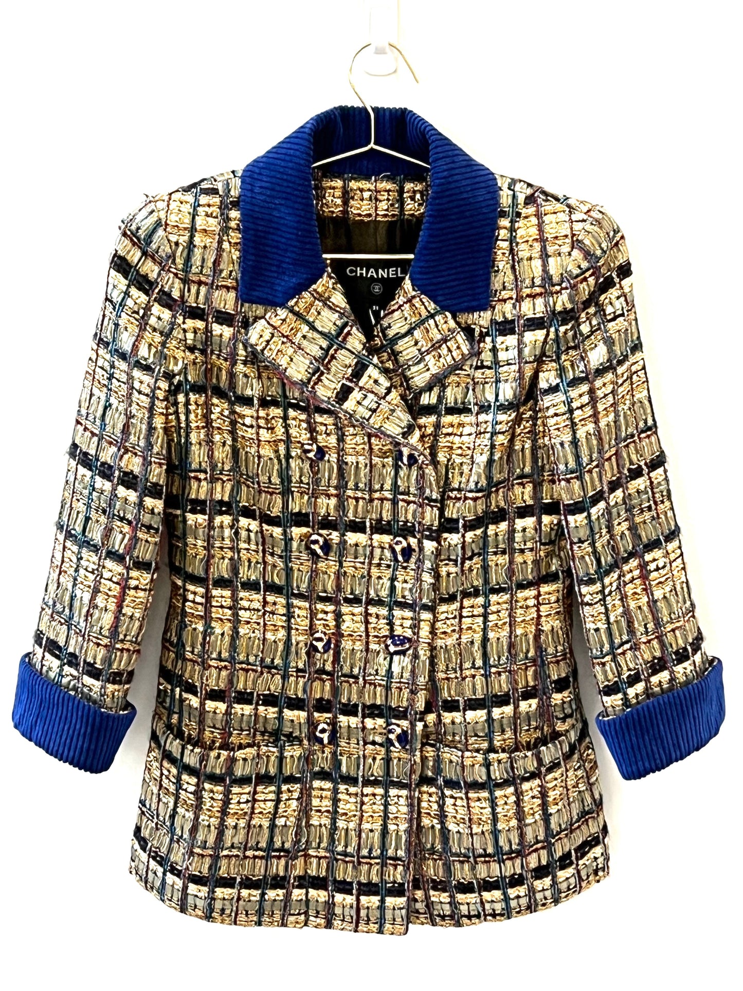 CHANEL EGYPT COLLECTION GOLD RUNWAY TWEED JACKET