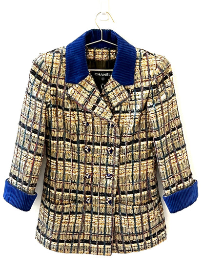 CHANEL EGYPT COLLECTION GOLD RUNWAY TWEED JACKET