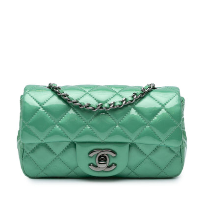 Chanel Extra Mini Rectangular Classic Patent Single Flap