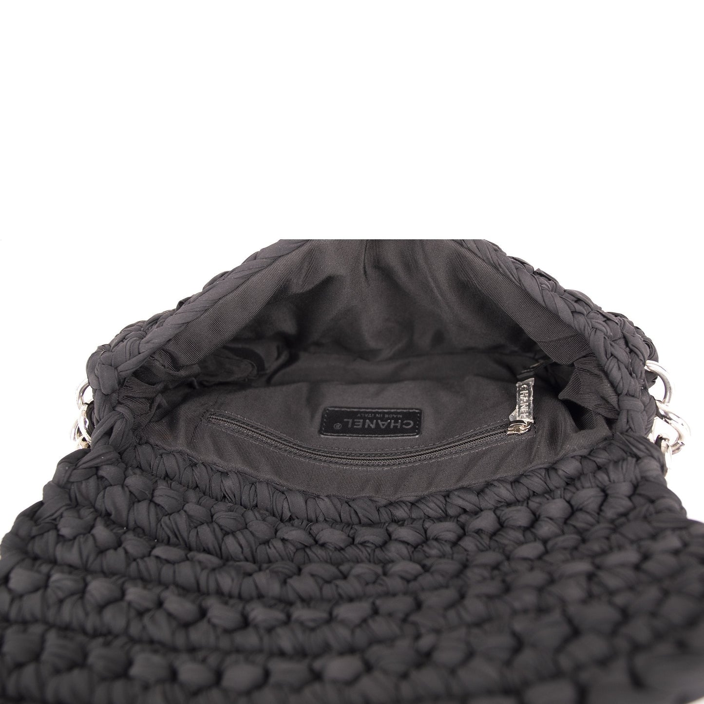 Chanel Fancy Crochet Flap Bag