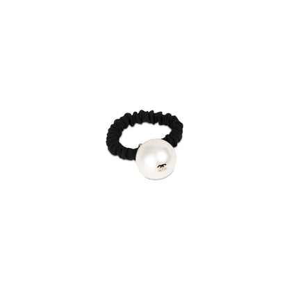 Chanel Faux Pearl CC Hair Scrunchie
