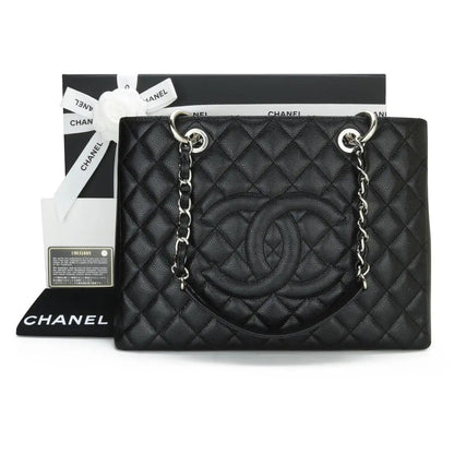 CHANEL CAVIAR QUILTED LEATHER GST TOTE BAG