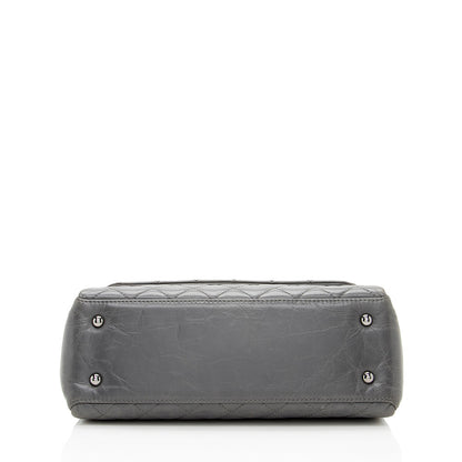 Chanel Glazed Calfskin Accordion Flap Bag (SHF-19847)