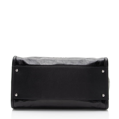 Chanel Glazed Calfskin Deauville Medium Tote (SHF-7Lzvto)
