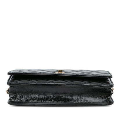 Chanel Glazed Calfskin Pearl Charms Wallet On Chain (SHG-slyTlx)