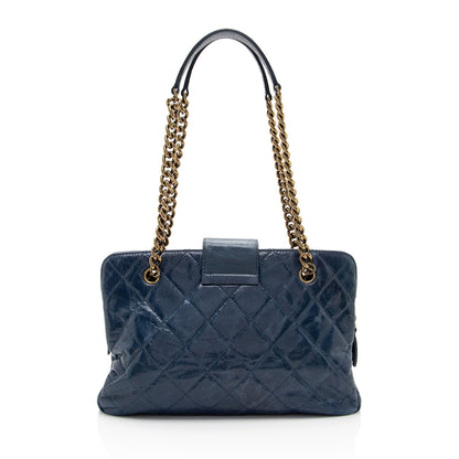 Chanel Glazed Calfskin Reissue Small Tote (SHF-NdQ2KU)
